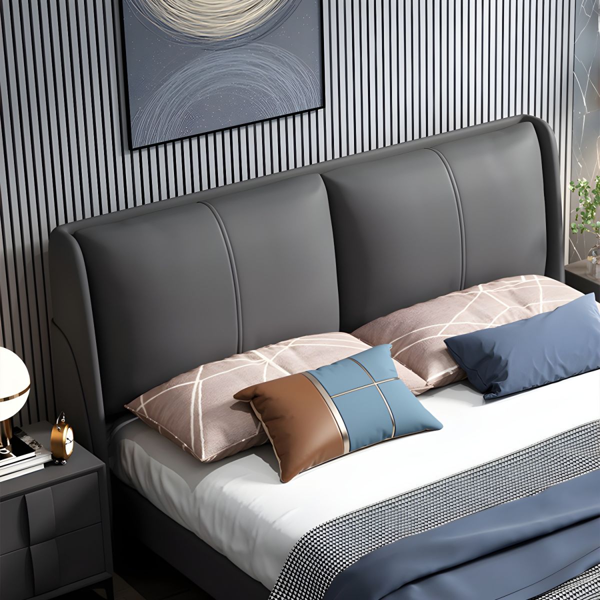 SnuggleSoft Premium Foam Upholstered Bed