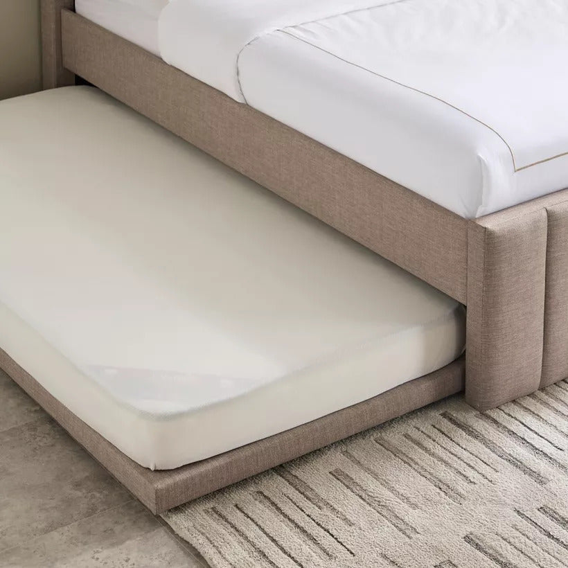 Avero Elite Ivory Leatherette Bed