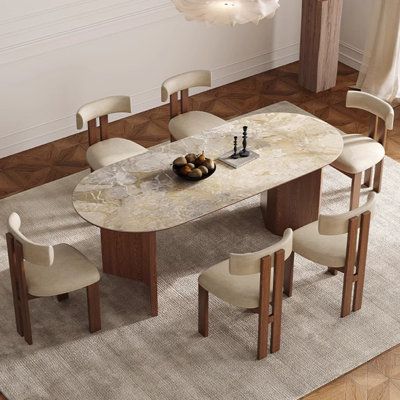 Milano Heritage Oval Marble Dining Table