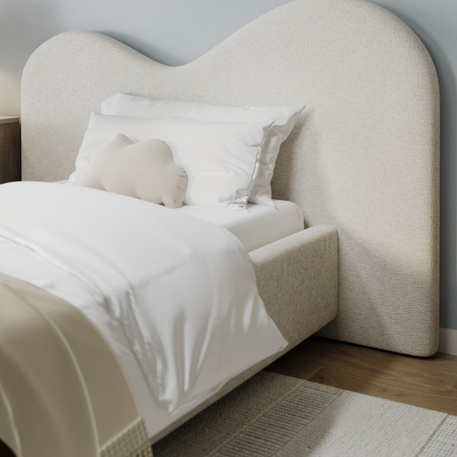 Jazline Single Size Upholstered Single  Bed