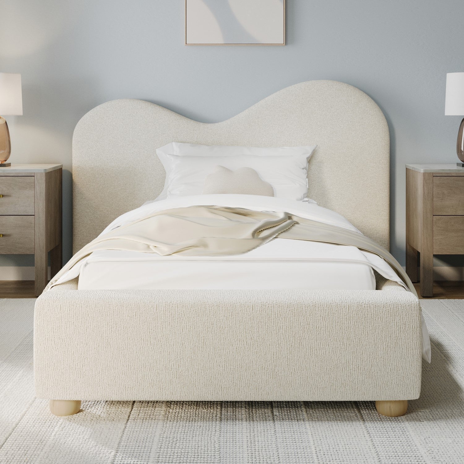 Jazline Single Size Upholstered Single  Bed