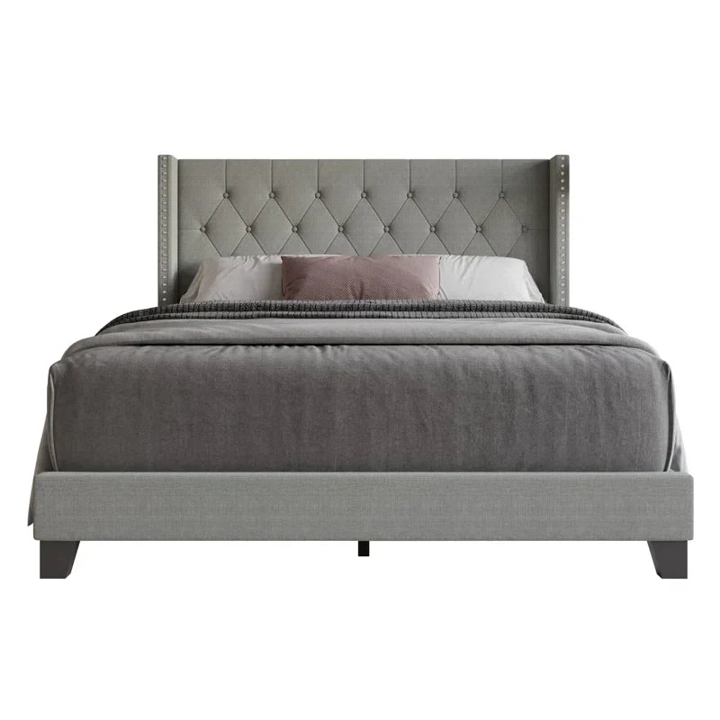 Ventara Gold Panel Upholstered Bed