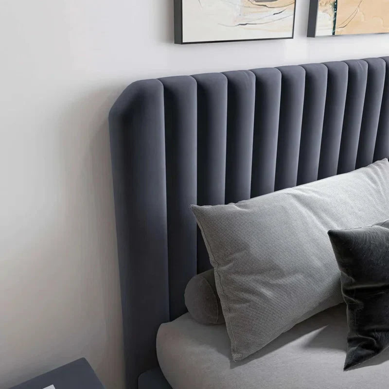 MarshCloud Boucle Upholstered Bed