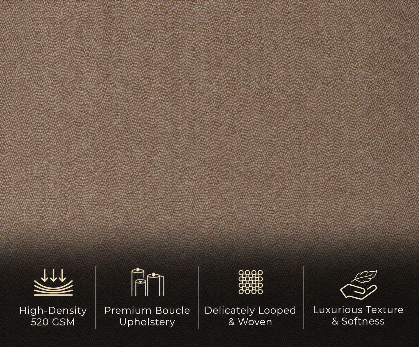 Sierra 3 Seater Cotton Sofa in Sand Brown