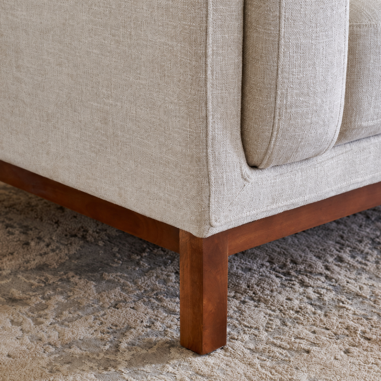 Lansbury NXT 3 Seater Fabric Sofa with Cushions - Beige
