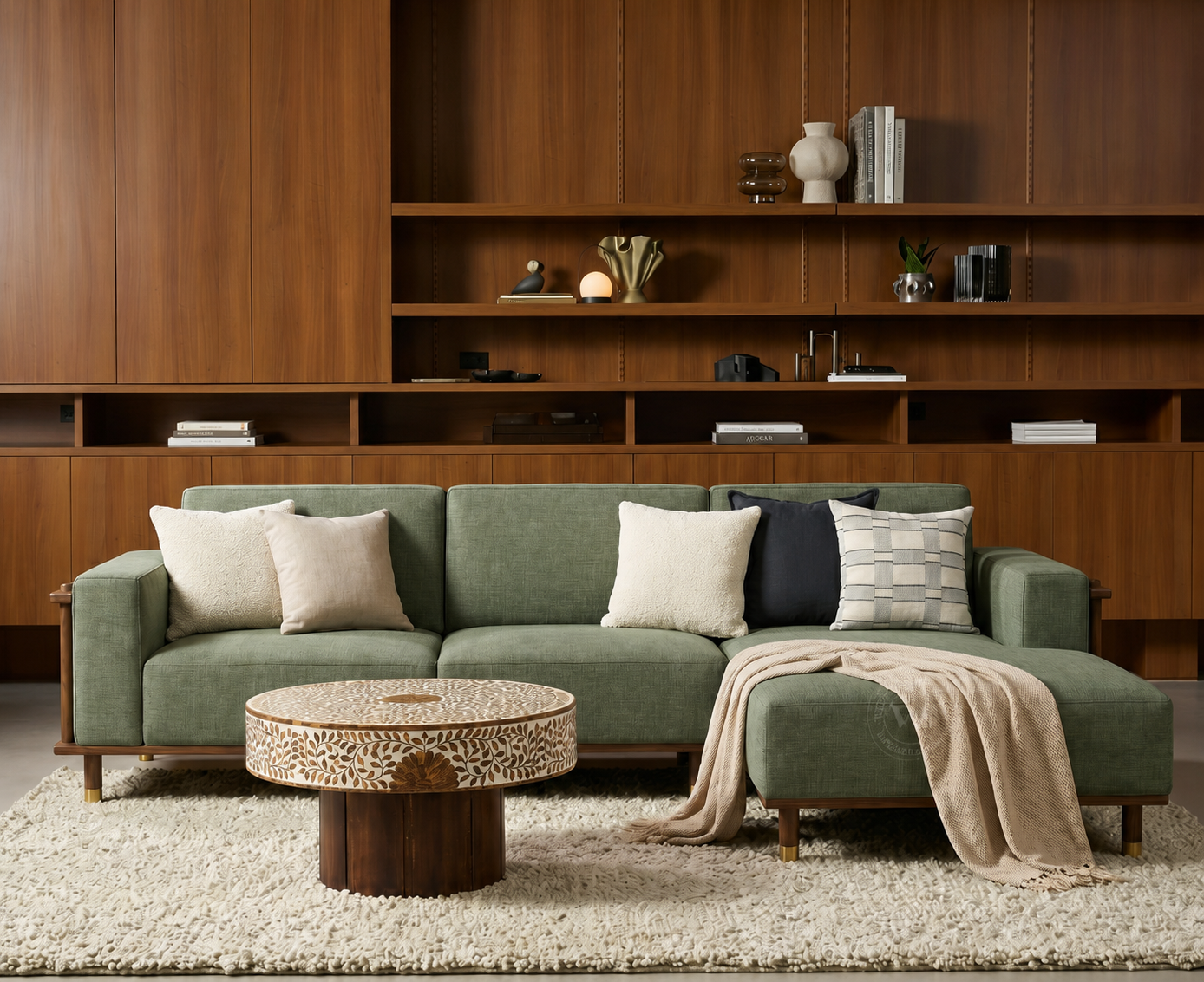 Alden L Shape Right Aligned Corner Sofa with Adjustable Headrests