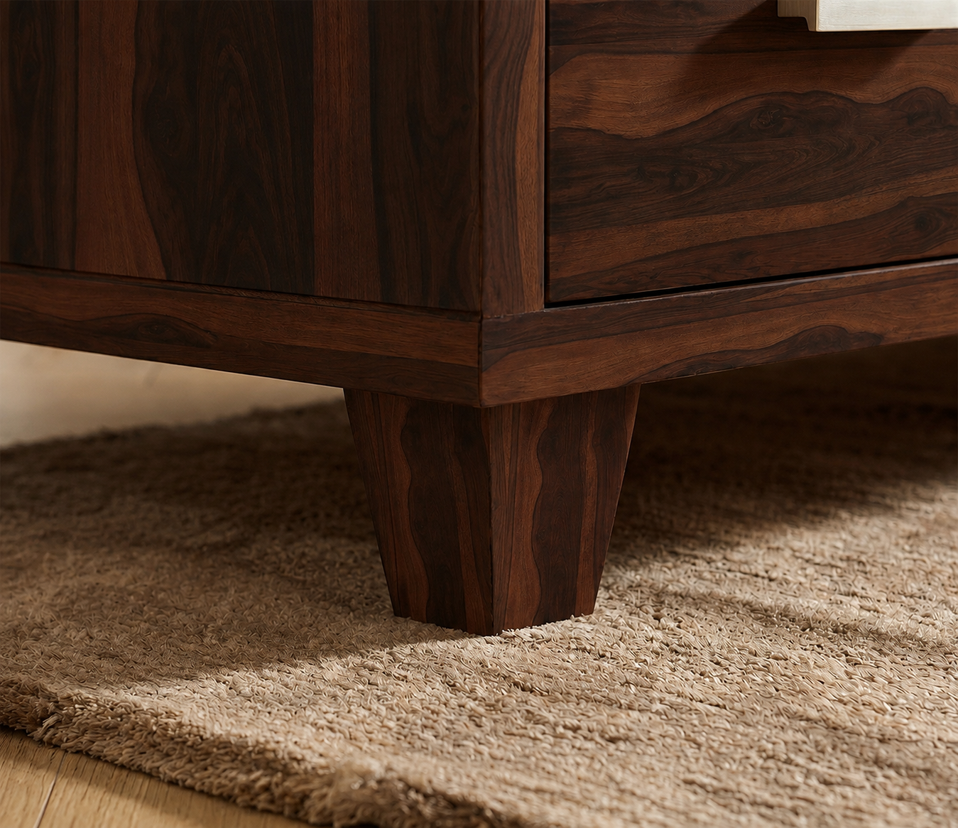 Elmont Premium Walnut L-Shaped Sofa