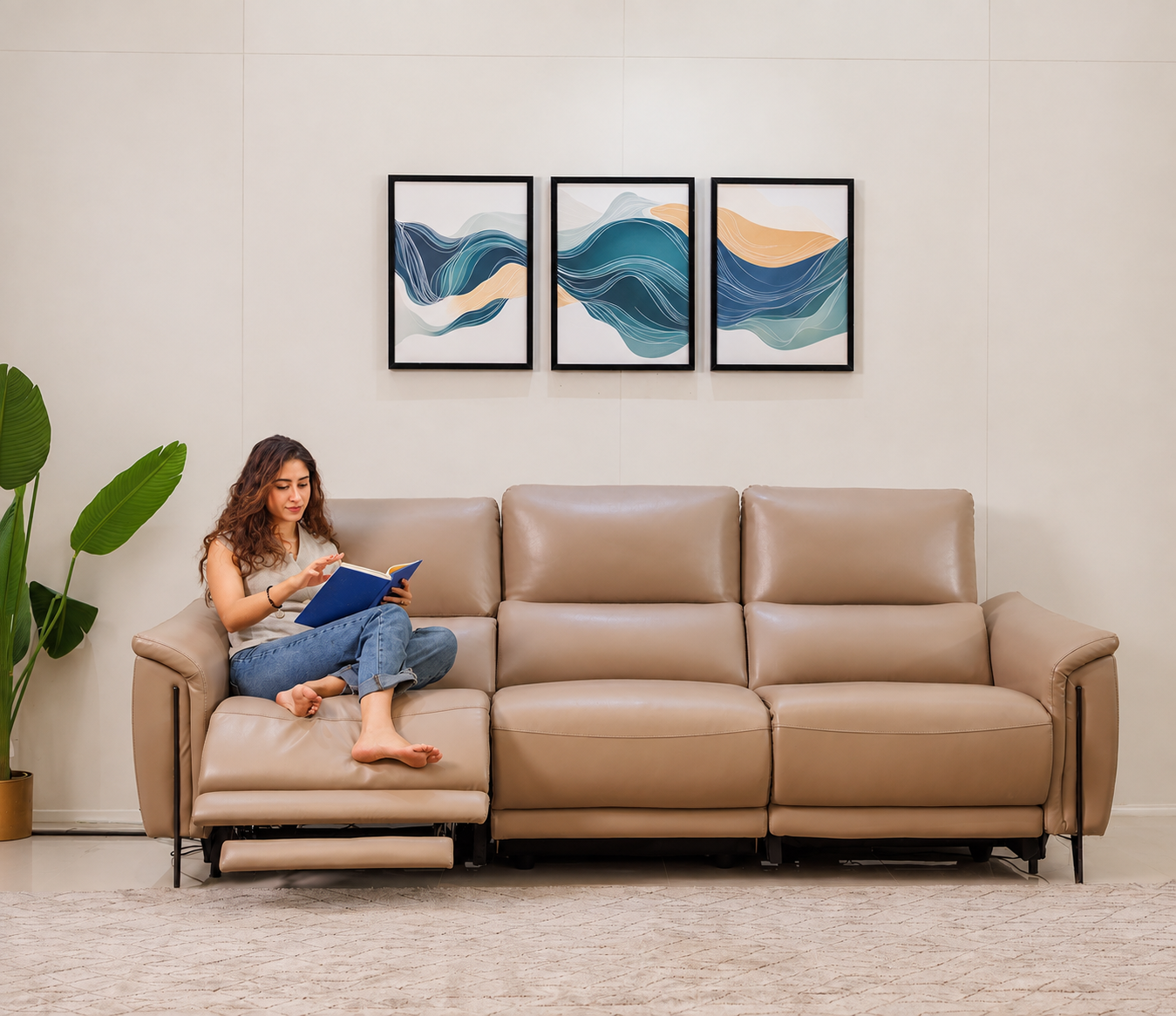 Solenne 3 Seater Recliner Sofa