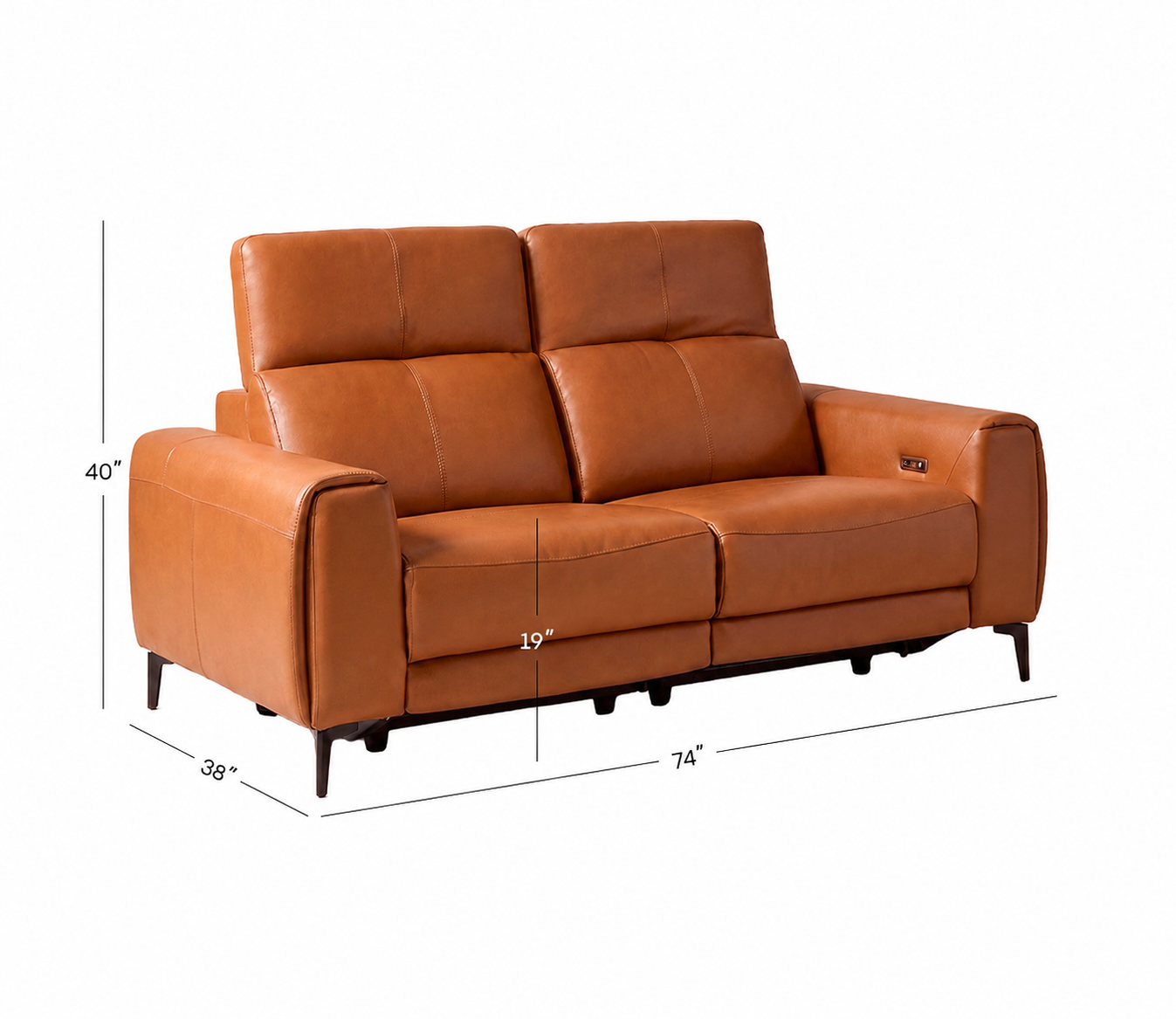Ravello Premium Leatherette 2 Recliner Sofa Set