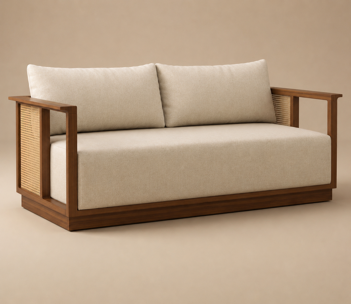 Arvena Classic Wooden Sofa Set
