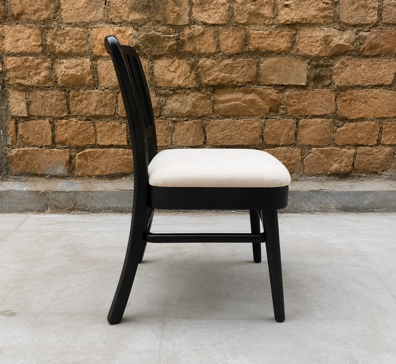 Varenza Modern Upholstered Teak Dining Chair Collection