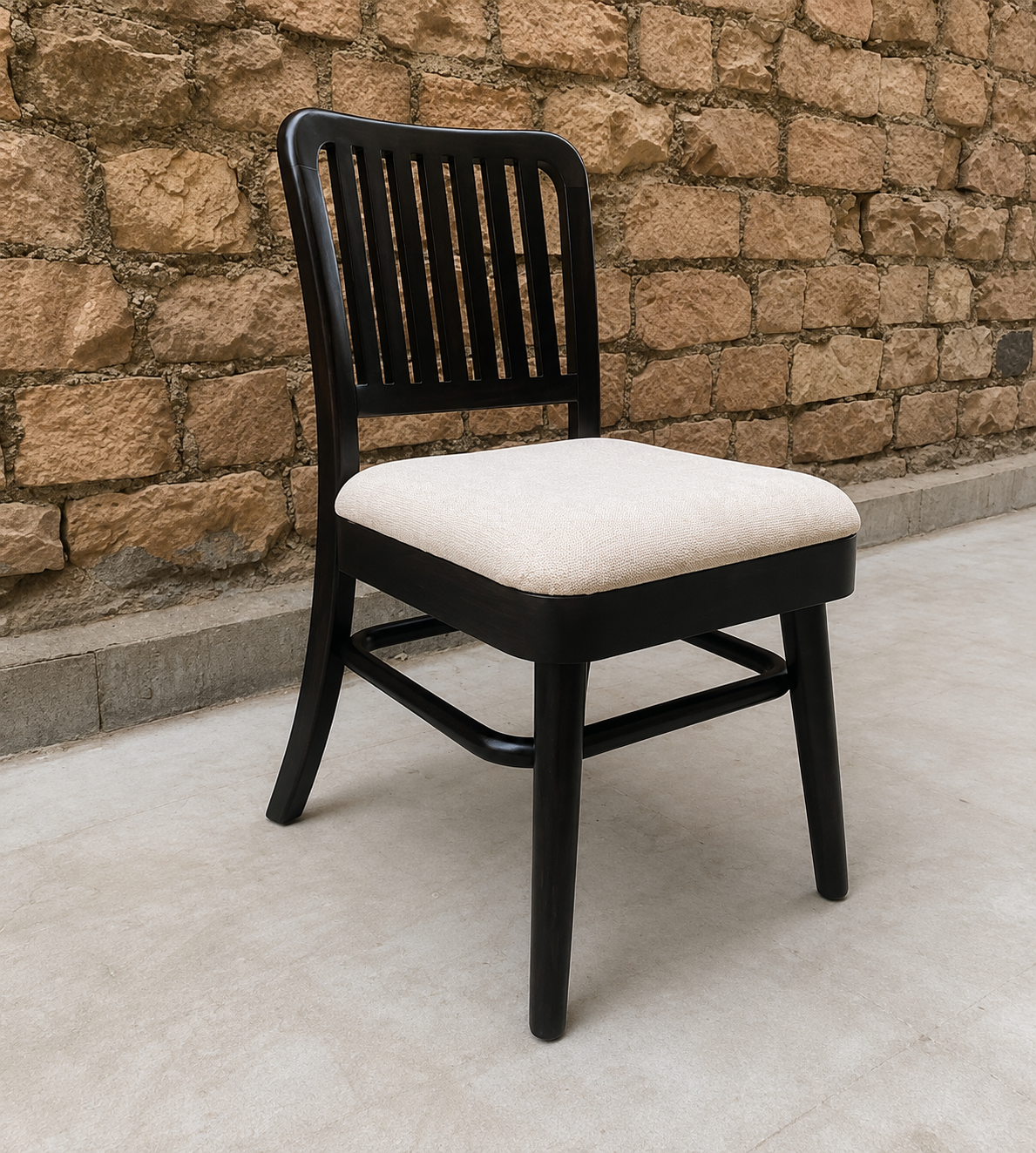 Varenza Modern Upholstered Teak Dining Chair Collection