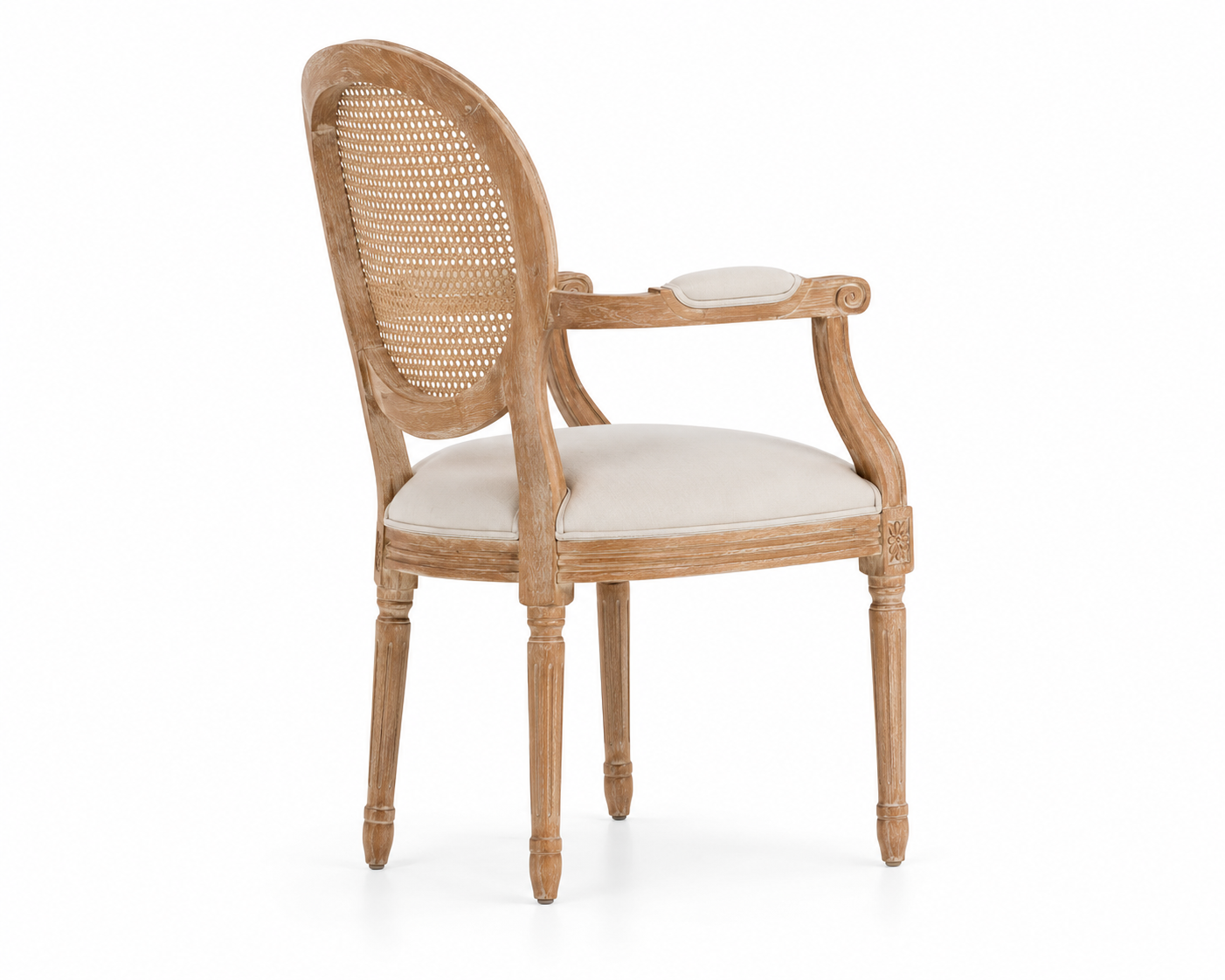 Bordeaux French Provincial Solid Wood Cane Chair