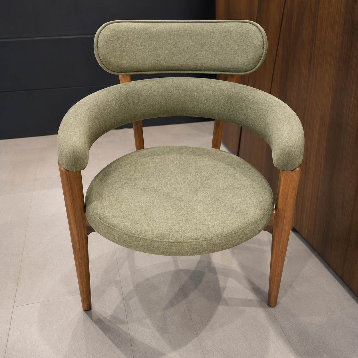 Milano Contemporary Curved Back Dining and Accent Chair