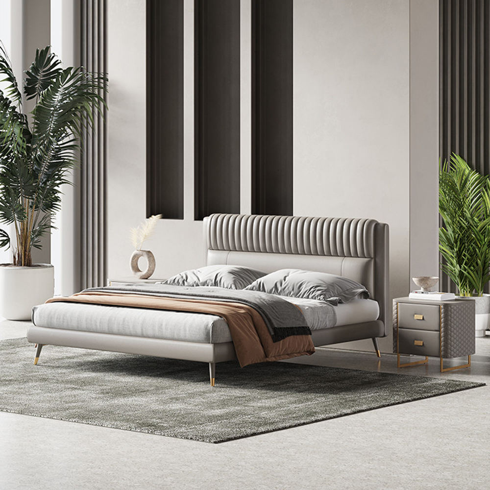 Calvino Modern Leatherette Bed