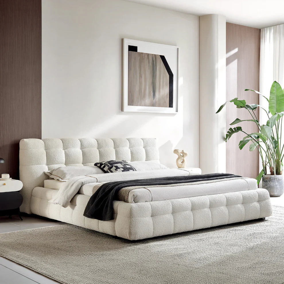 AquaPrime Leatherette Upholstered Bed