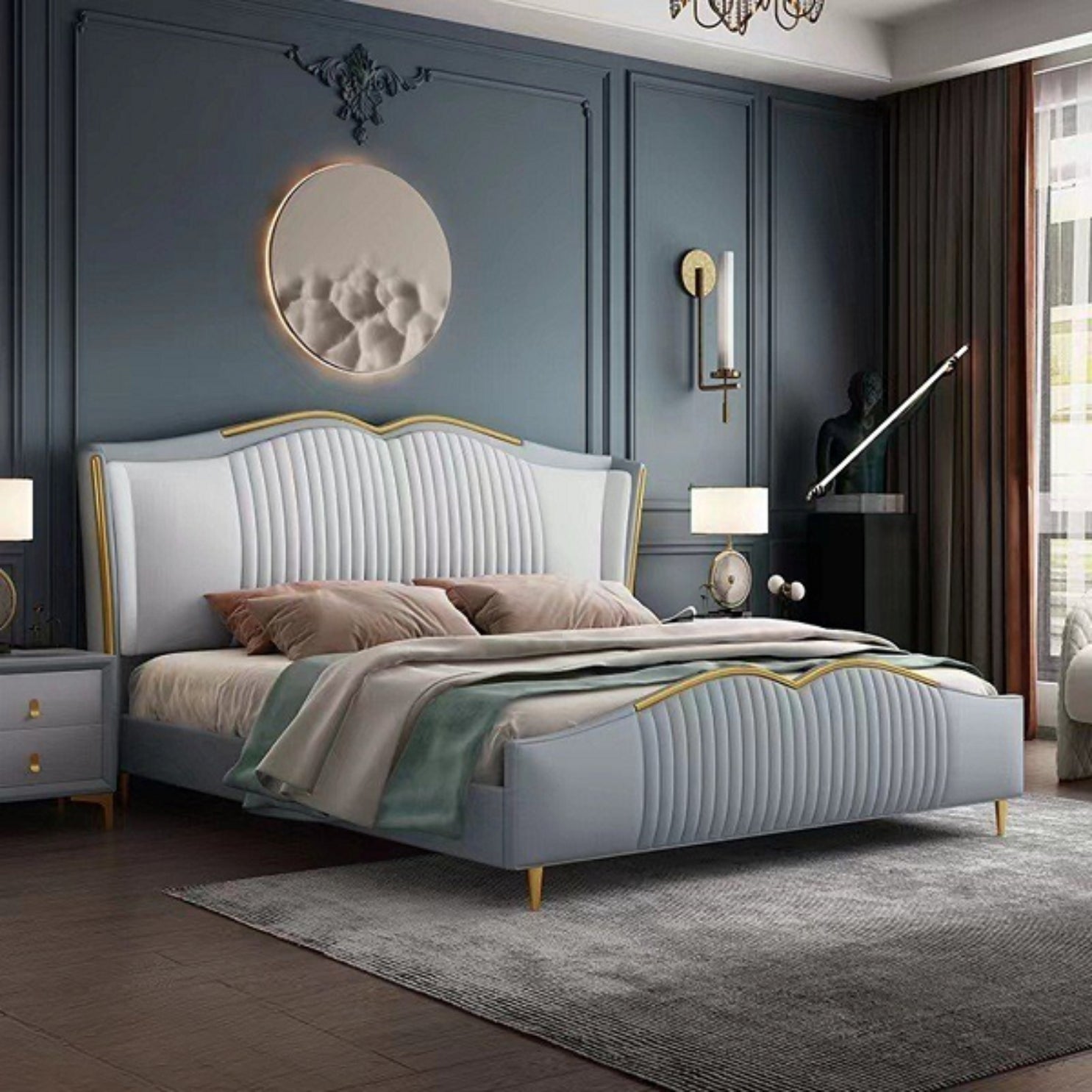 PetalDream Curve Trundle Bed