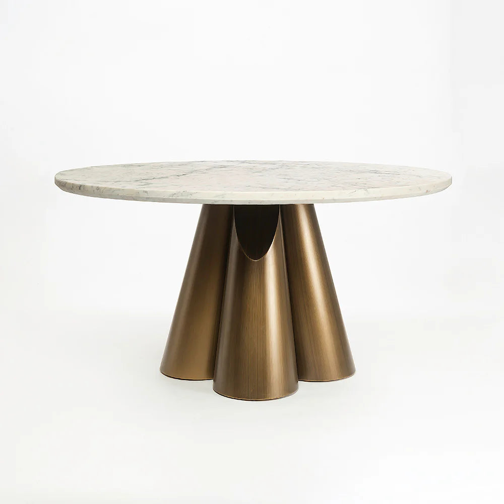 Noir Bloom Round Dining Set
