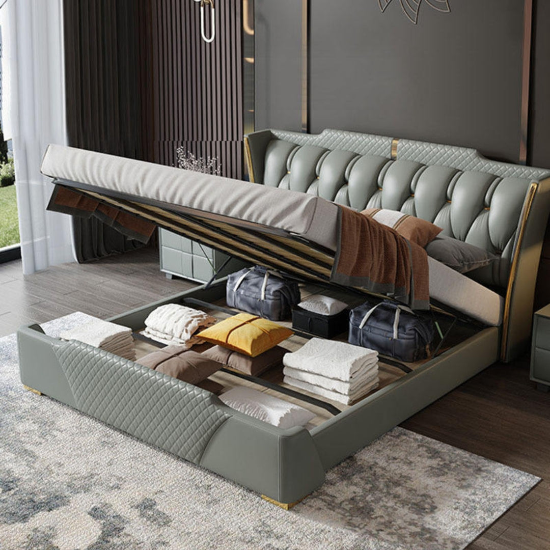 Stardust Curve Velvet Trundle Bed