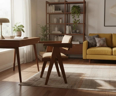 Elara Teak Wooden Cushion Restaurant Dining Chair