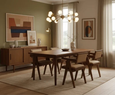 Elara Teak Wooden Cushion Restaurant Dining Chair