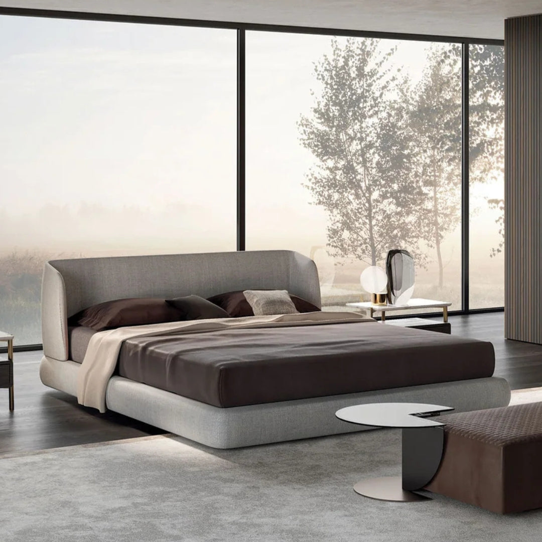 Velluto Edge Curve Edge Upholstered Bed