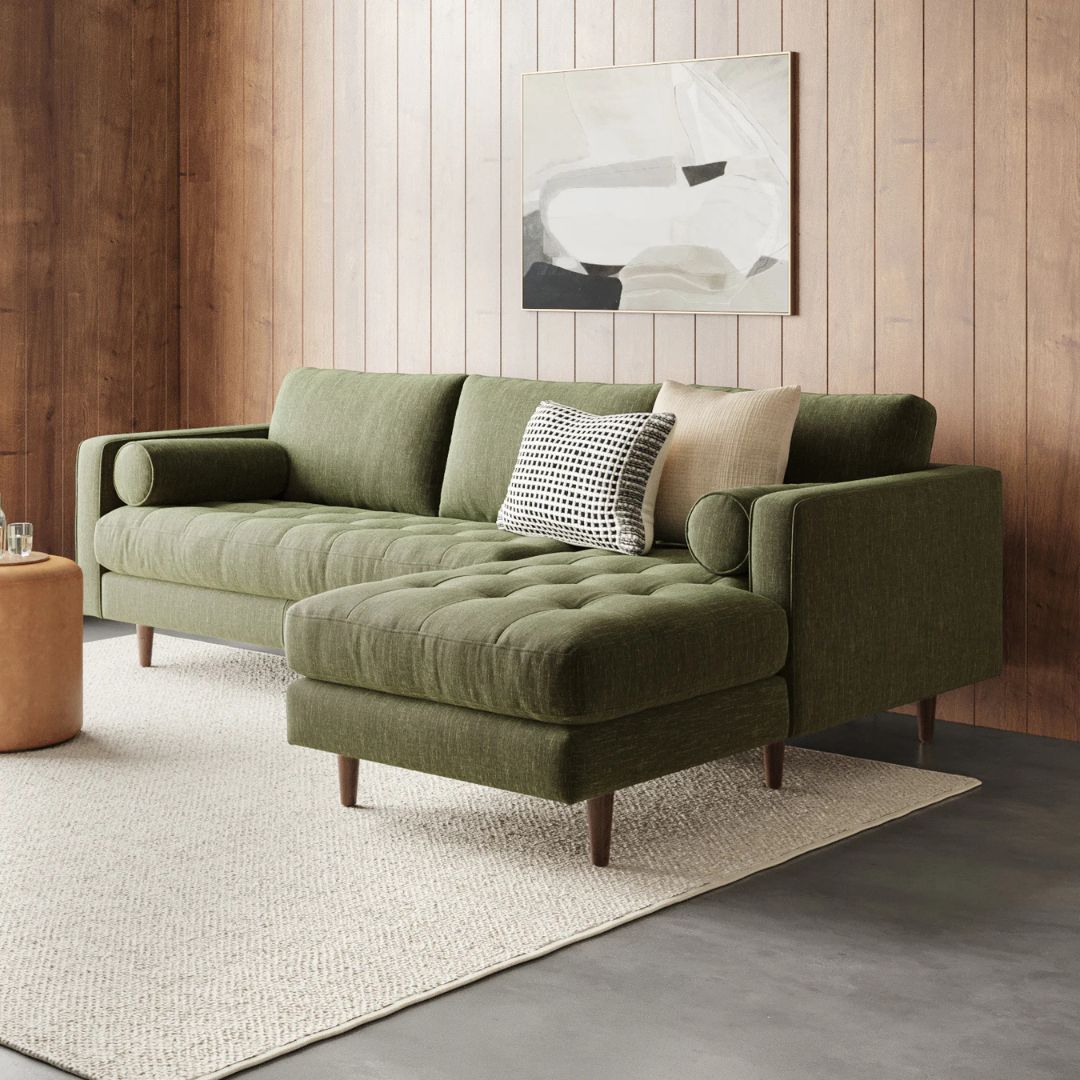 Rustic Blend Premium L-Shaped Sectional Sofa
