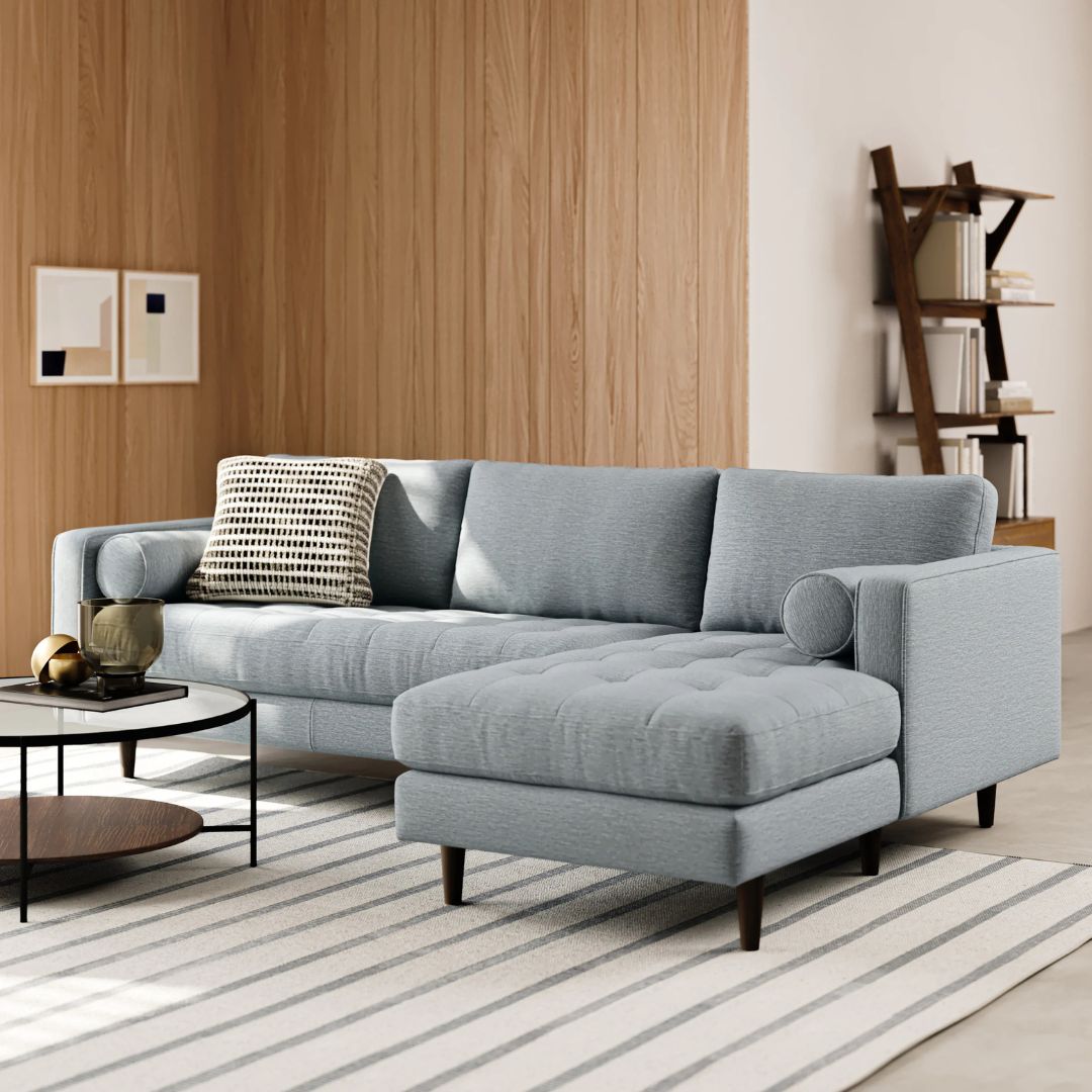 Rustic Blend Premium L-Shaped Sectional Sofa