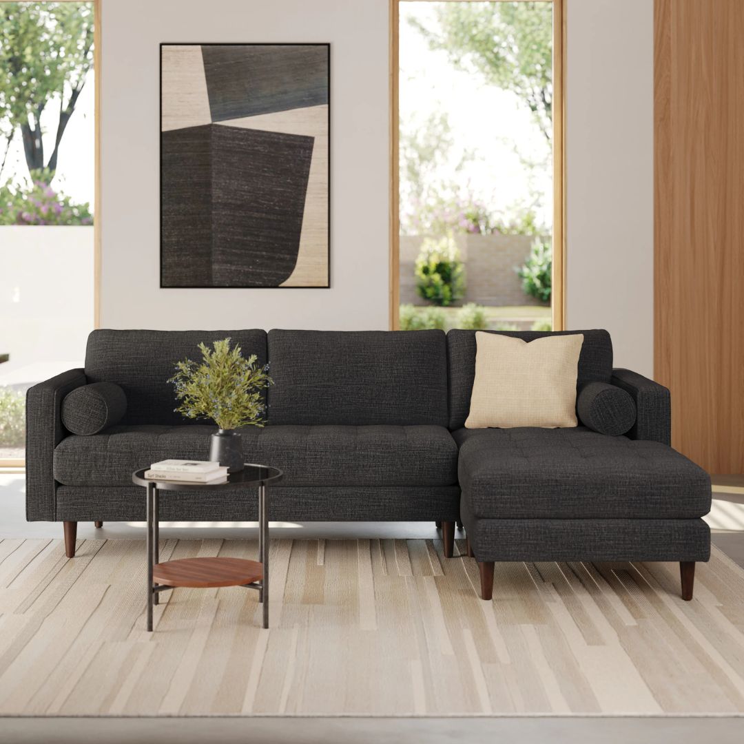 Rustic Blend Premium L-Shaped Sectional Sofa