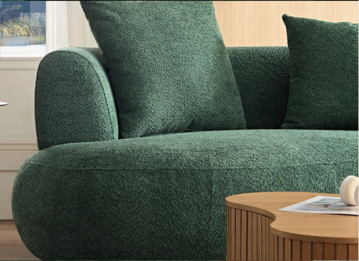 Emerald Arc Luxury Sofa