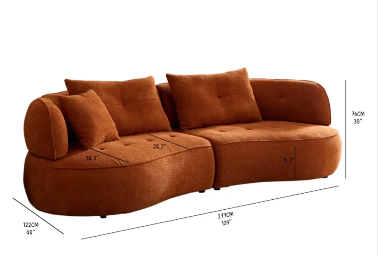 Seoul Curve Contemporary Sofa