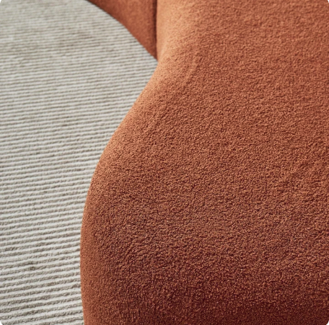Sculpted Arc Contemporary Sofa