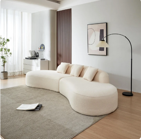 Sculpted Arc Contemporary Sofa