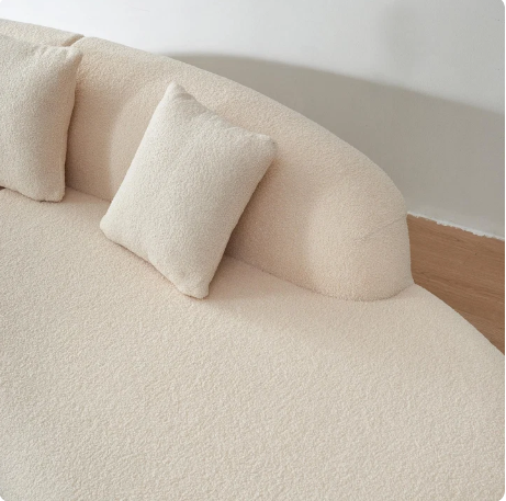 Sculpted Arc Contemporary Sofa