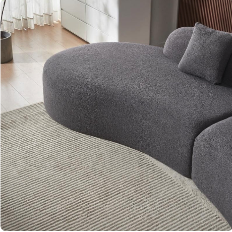Sculpted Arc Contemporary Sofa