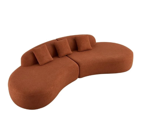 Sculpted Arc Contemporary Sofa