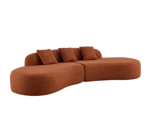 Sculpted Arc Contemporary Sofa