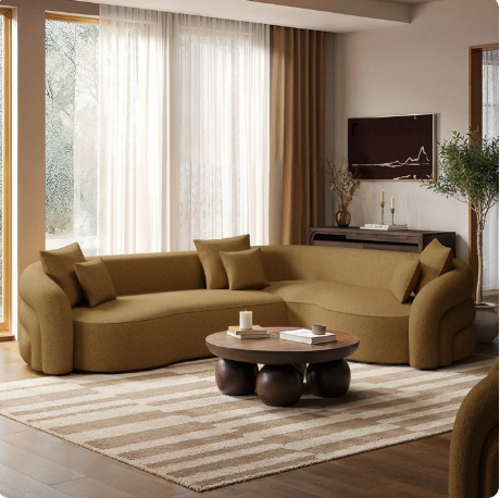Contour Form Sectional Sofa