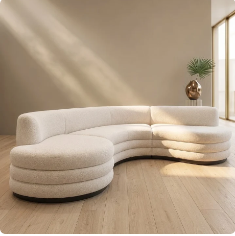 Desert Arc Luxury Sectional Sofa