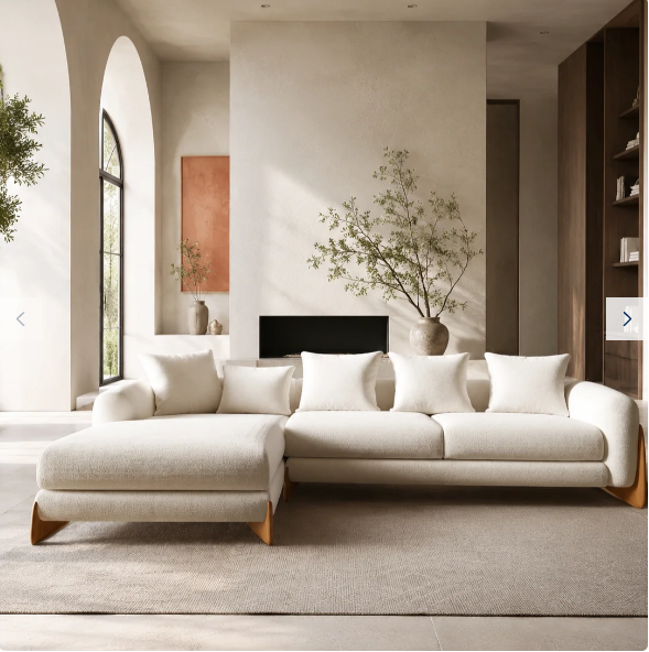 Velora Luxury Bouclé Sectional Sofa