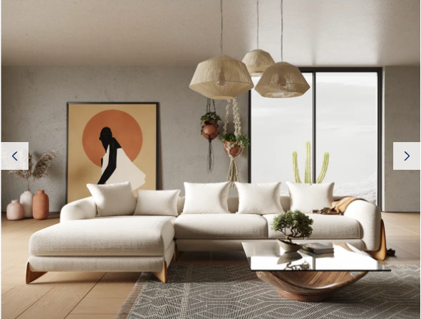 Velora Luxury Bouclé Sectional Sofa