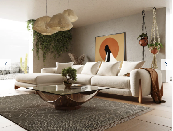 Velora Luxury Bouclé Sectional Sofa