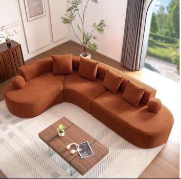 Nimbus Curved Modular Floor Sectional Sofa