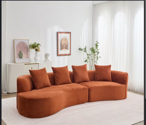 Nimbus Curved Modular Floor Sectional Sofa