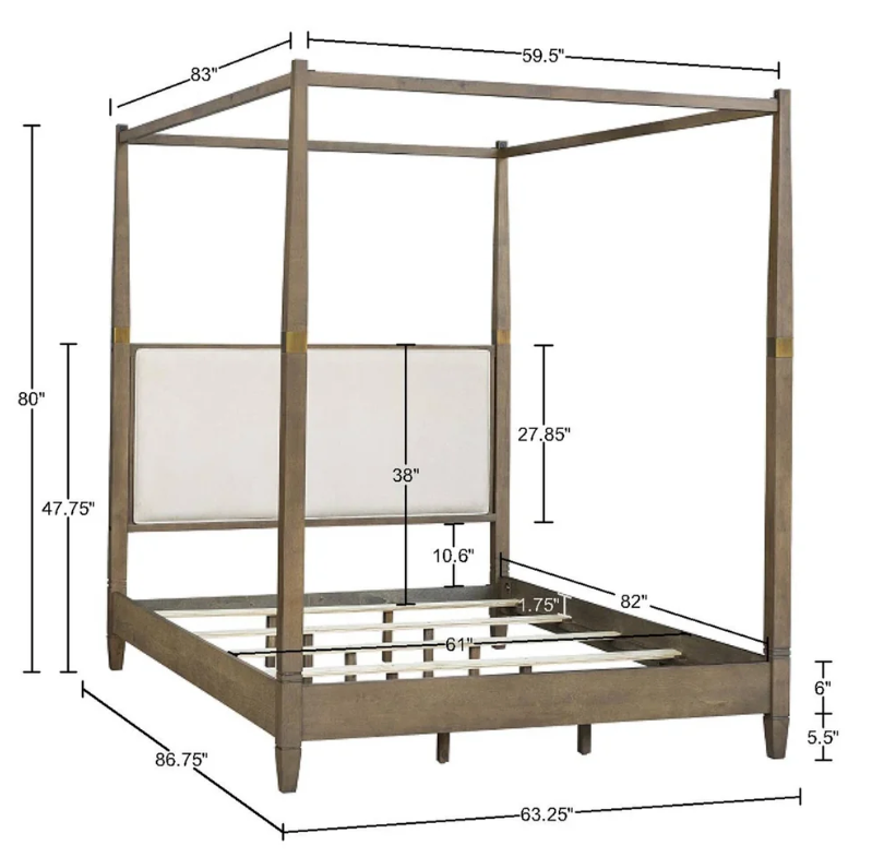 Nordic Canopy Queen Bed