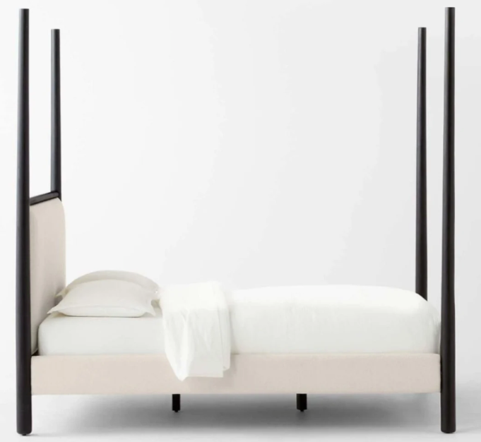 Versailles Royale King Poster Bed - Black