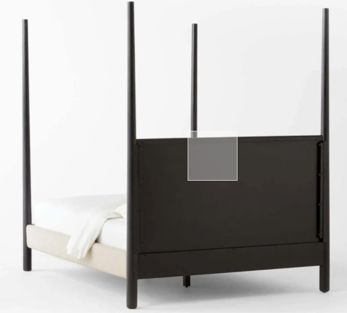 Versailles Royale King Poster Bed - Black