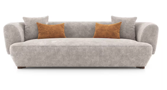 Elara 3 Seater Fabric Sofa in Turtledove Beige
