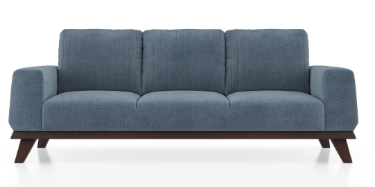 Marina Essential 3 Seater Fabric Sofa in Ocean Weave Colour