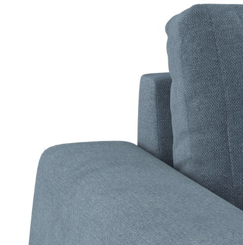 Marina Essential 3 Seater Fabric Sofa in Ocean Weave Colour